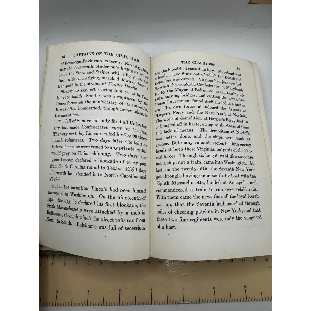 Chronicles of America Series Captains of the Civil War by William Wood hb/1921